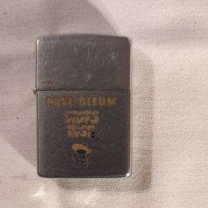 Rust-Oleum Brushed Metal Zippo-Style Lighter - Silver with Gold Logo